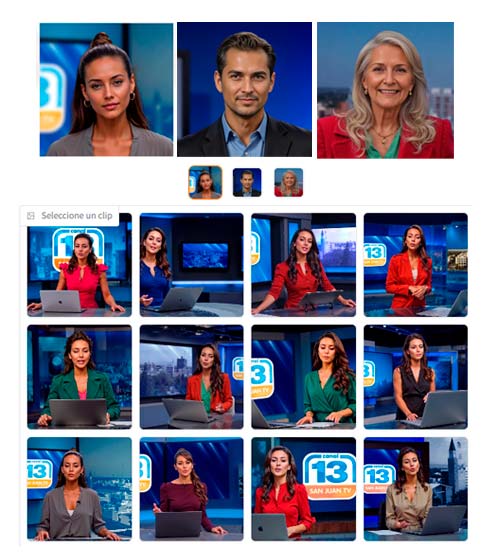 Galería de avatares IA